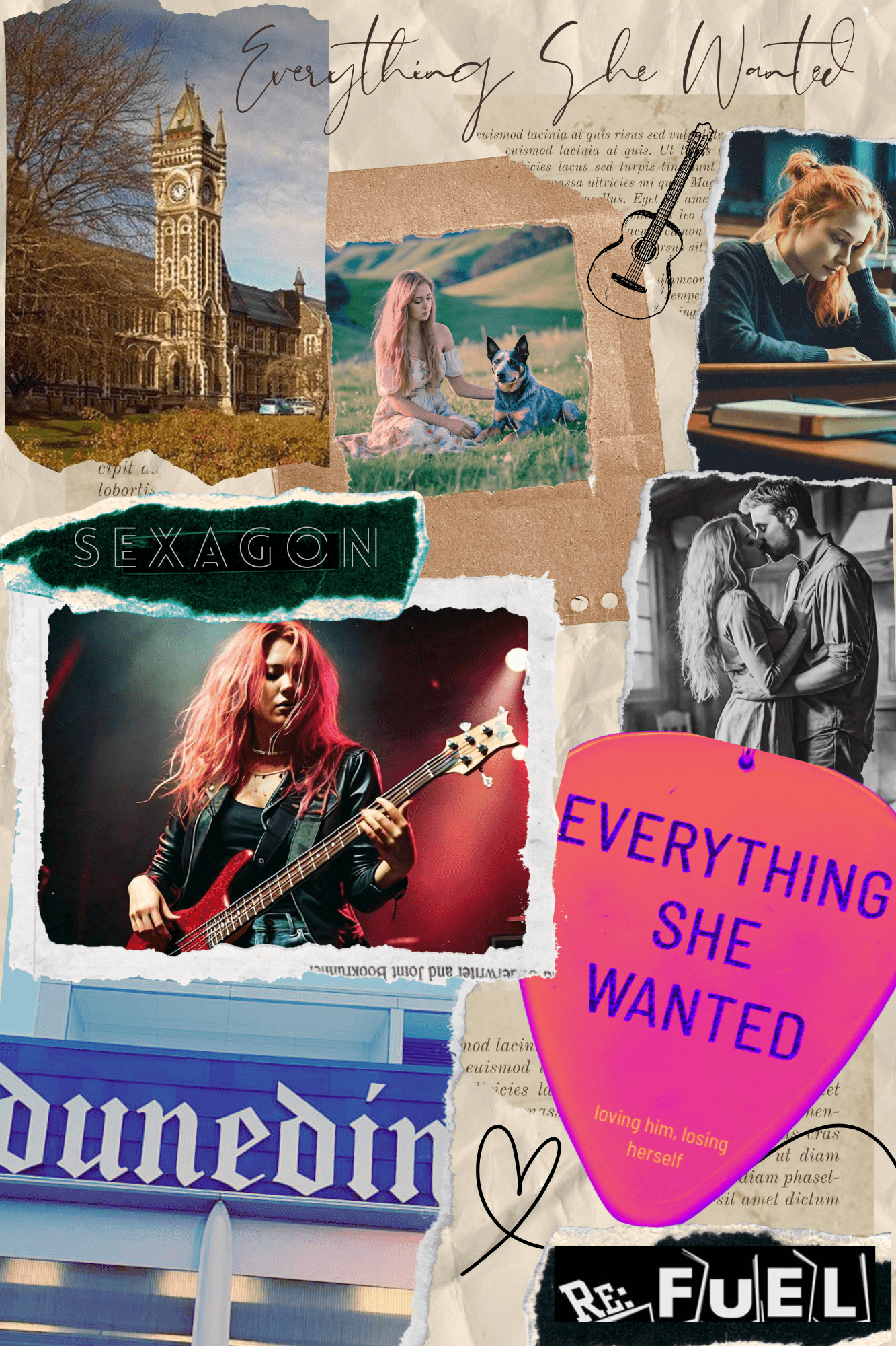 Mood board for Everything She Wanted